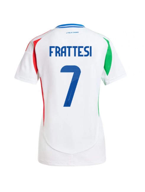 Italija Davide Frattesi #7 Zenski Gostujuci Dres EP 2024 Kratak Rukavima Italija Davide Frattesi #7 Zenski Gostujuci Dres EP 2024 Kratak Rukavima